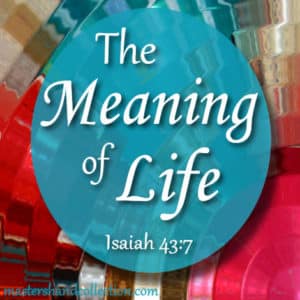 The Meaning of Life Isaiah 43:7