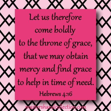 Bible Verse about the throne of grace