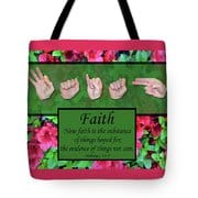 Now Faith tote bag by Master's Hand Collection