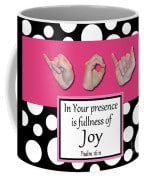Master's Hand Collection Joy B&W Graphic Coffee Mug