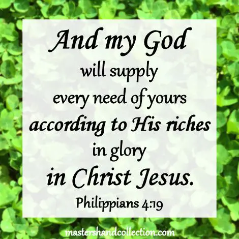 God Will Provide Every Need Philippians 4:19 Devotional - Master's Hand ...