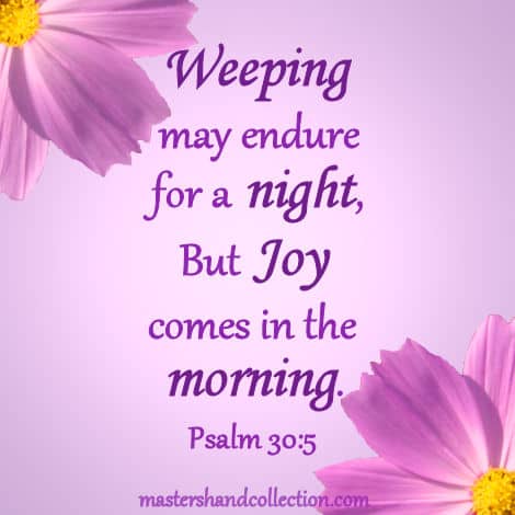 weeping may endure for a night kjv