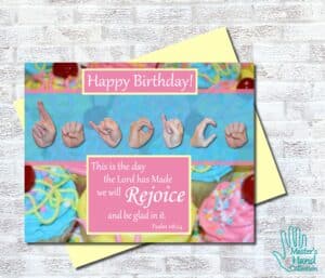 Rejoice and Be Glad Printable Birthday Card