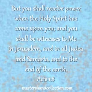 Bible verses about the Holy Spirit Acts 1:8