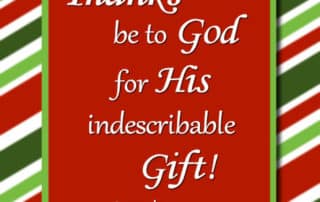 Indescribable Gift 2 Corinthians 9 15