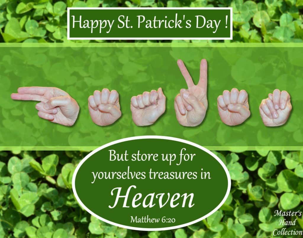 Heaven St. Patrick's Day Bible Verse Art by Master's Hand Collection