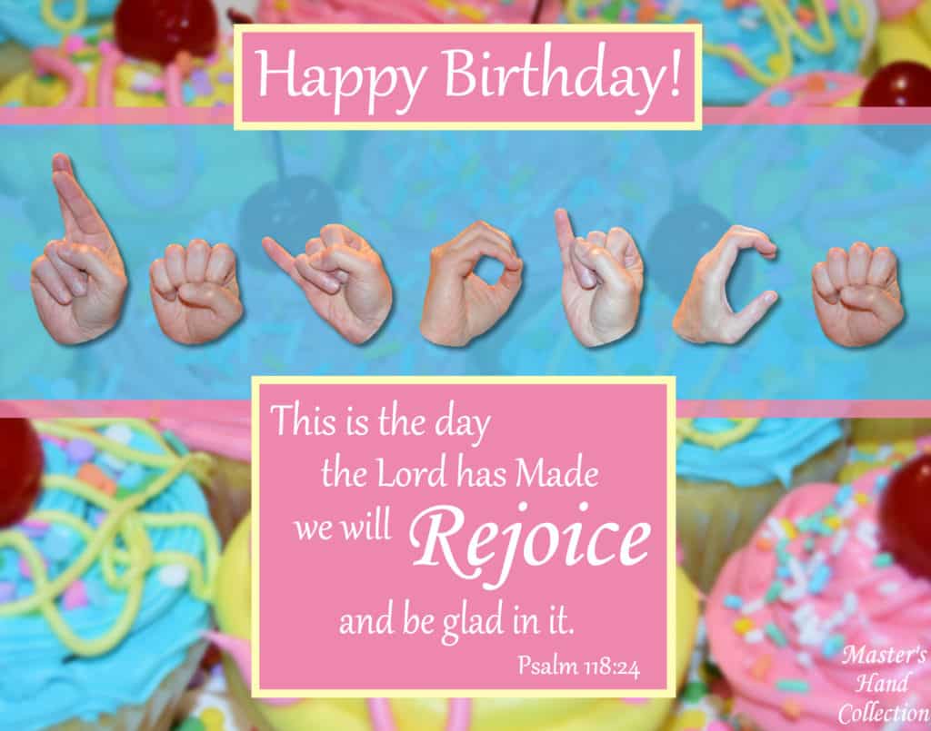 artwork titled Rejoice and Be Glad (Birthday) by Master's Hand Collection