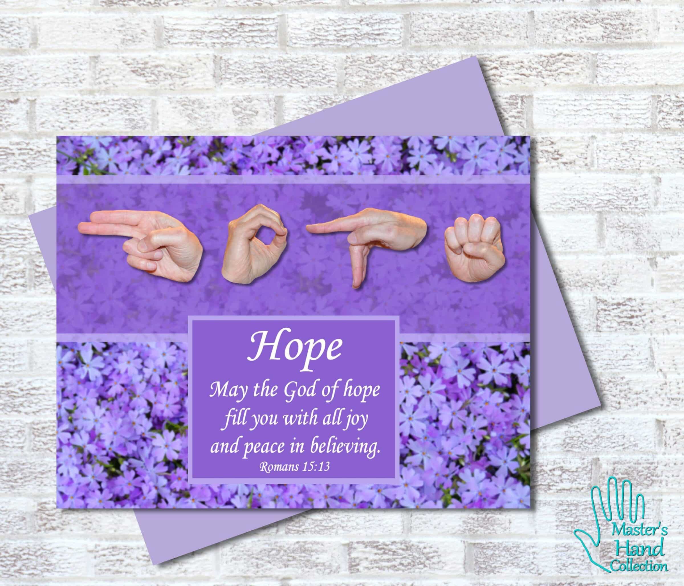 God of Hope Printable Card