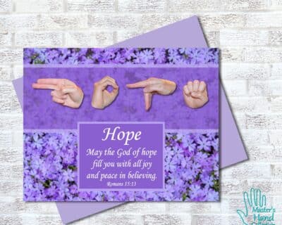 God of Hope Printable Card