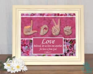 Love One Another Printable Bible Verse Art