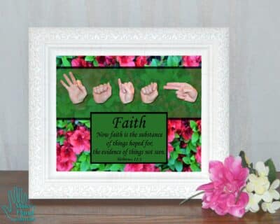 Now Faith Printable Bible Verse Art
