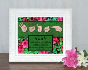 Now Faith Printable Art by Master's Hand Collection