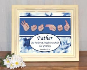 A Father's Joy Printable Art by Master's Hand Collection