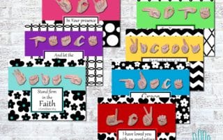 Bold Faith Collection Printable Black and White Bible Verse Art