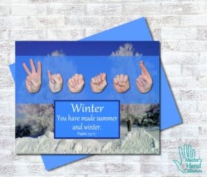Winter Printable Card