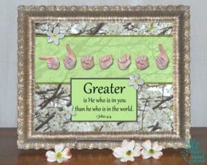 Greater Is He Printable Art