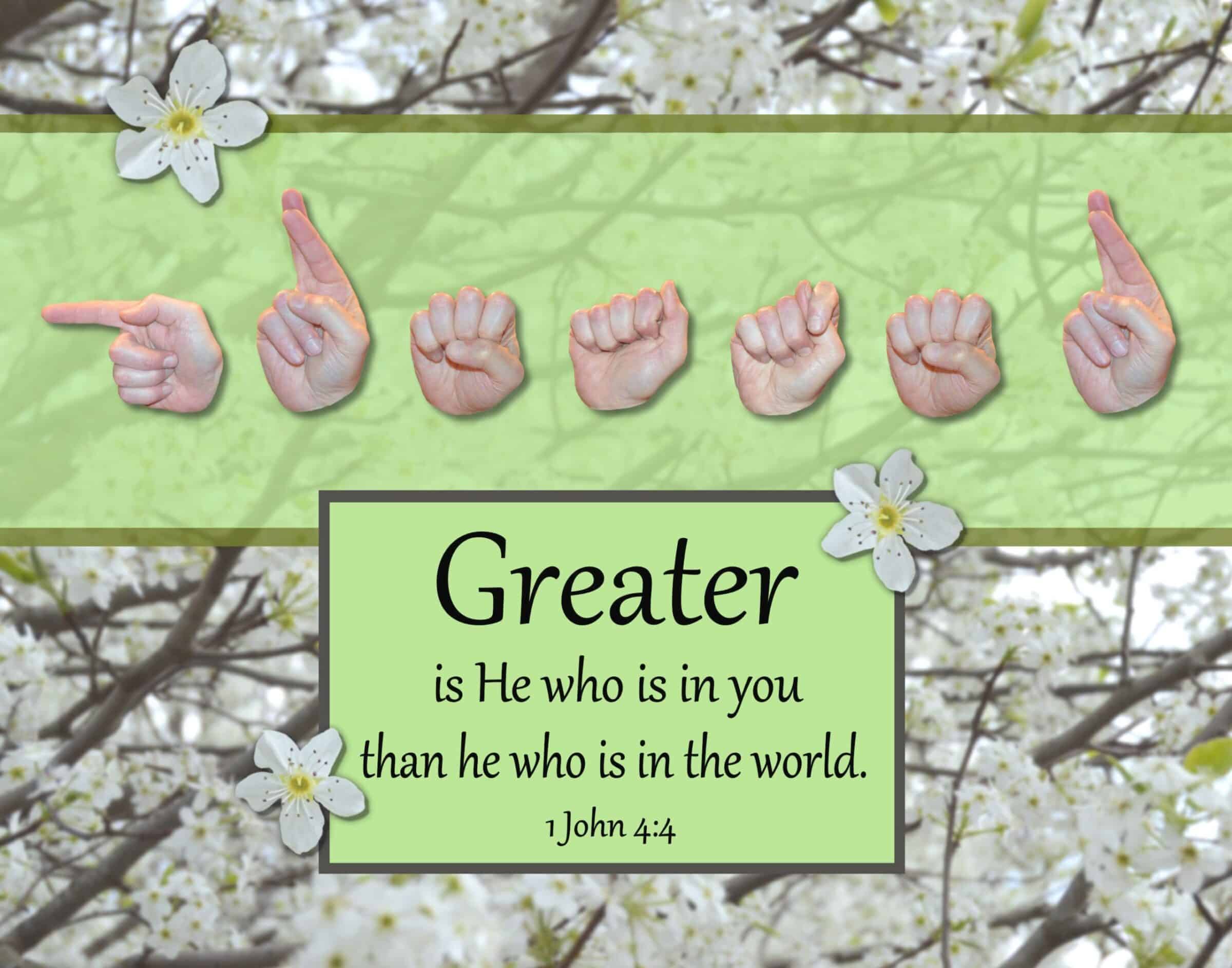 Greater Is He