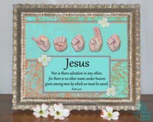 Jesus No Other Name Christian Art Printable