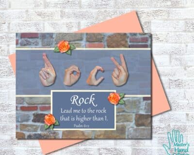 Rock That Is Higher Printable Card
