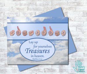 Treasures In Heaven Printable Card