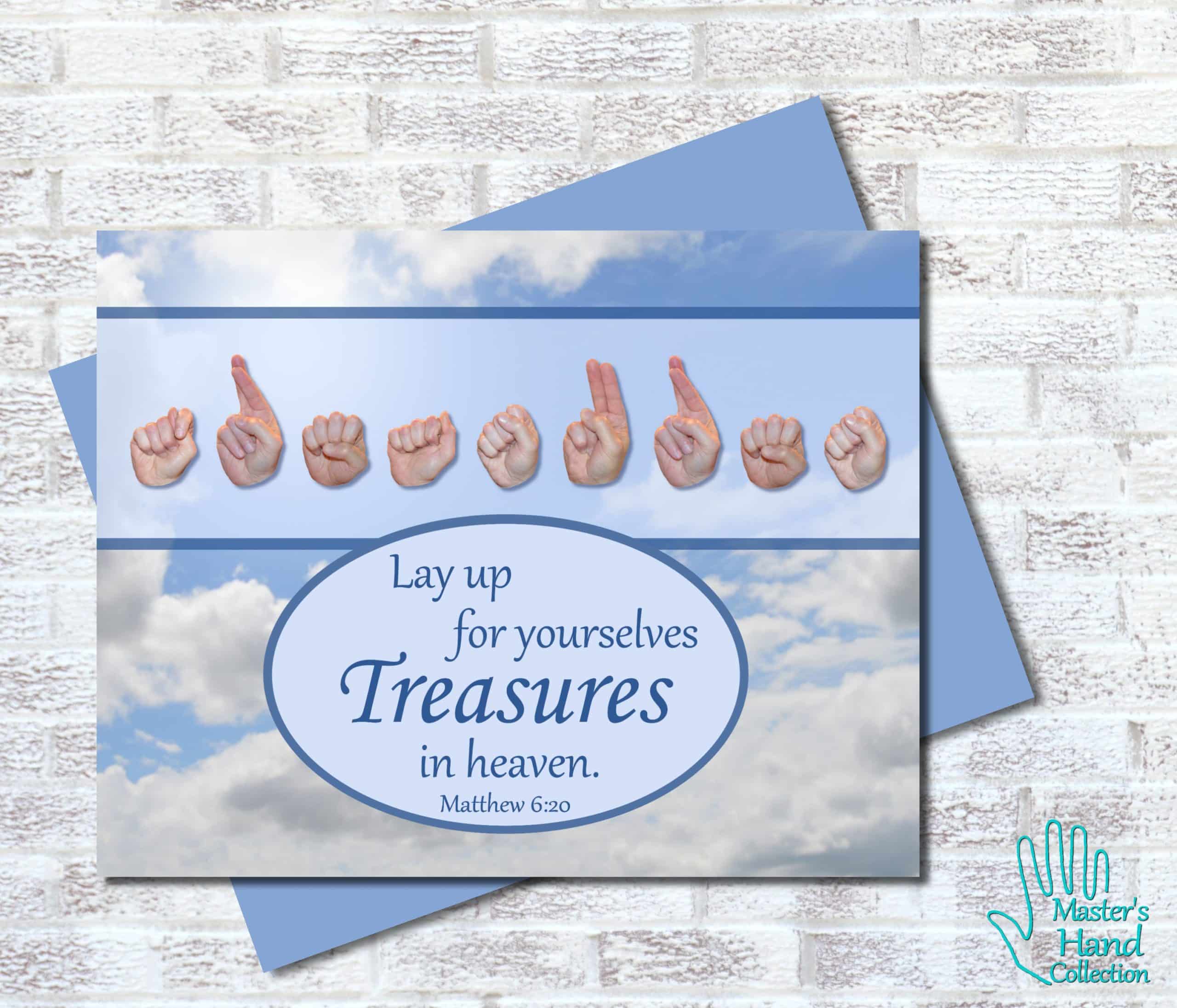 Treasures In Heaven Printable Card