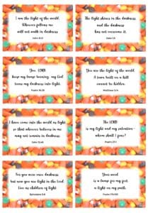 Free Printable Bible Verses for Halloween Candy