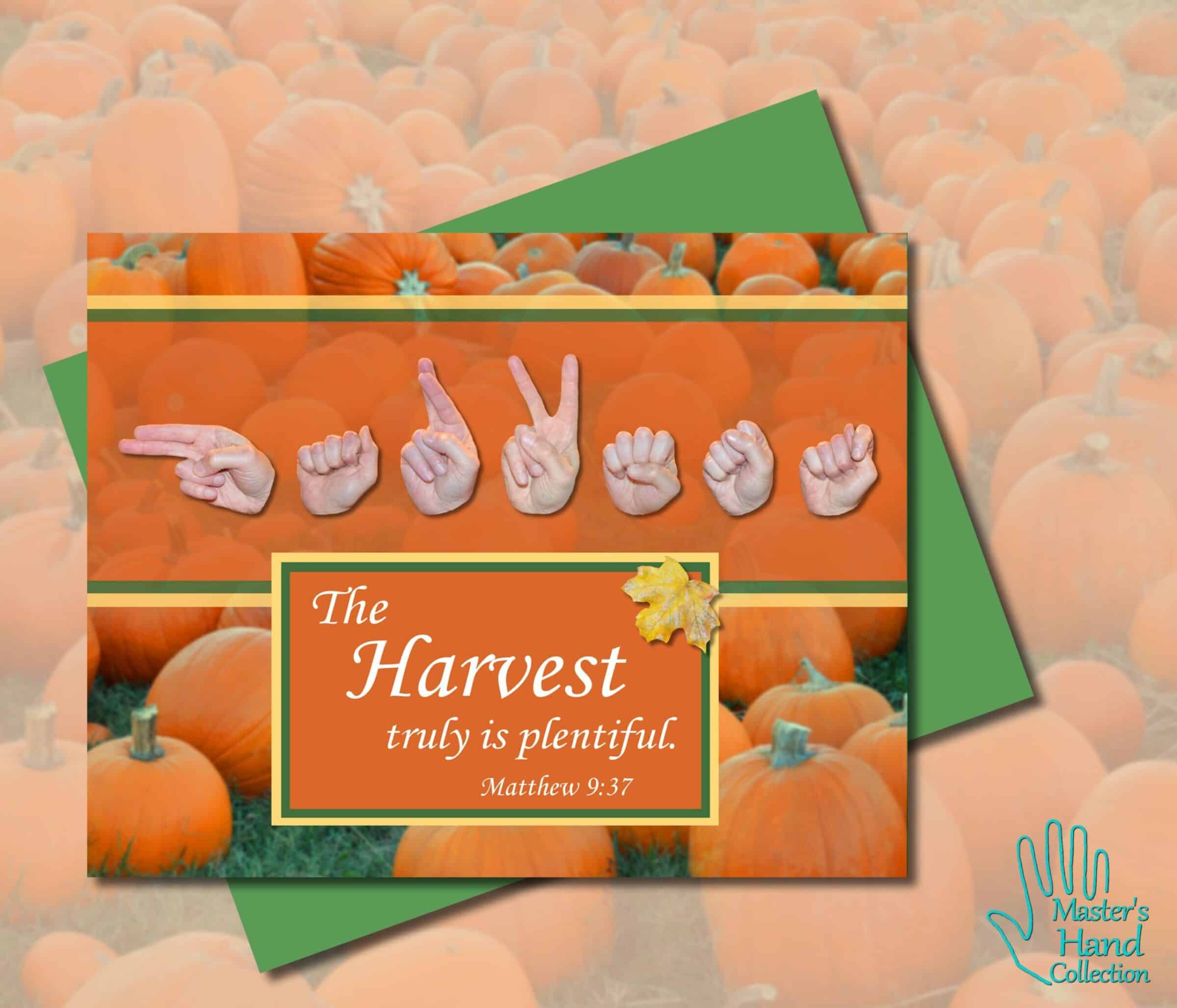 Harvest Printable Card by Master's Hand Collection