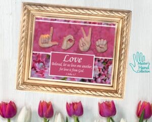 Love One Another Bible Verse Art
