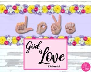 God is Love Bible Verses Art by Master's Hand Collection