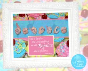 Rejoice and Be Glad Bible Verse Art Print