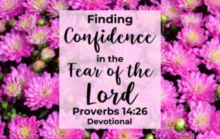 Proverbs 14:26 Devotional Finding Confidence in the Fear of the Lord