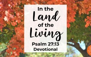Psalm 27:13 Devotional In the Land of the Living