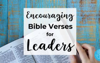 Encouraging Bible Verses for Leaders