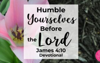 James 4:10 Devotional Humble Yourselves Before the Lord