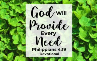 Philippians 4:19 Devotional God Will Provide Every Need