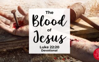 Luke 22:20 Devotional The Blood of Jesus