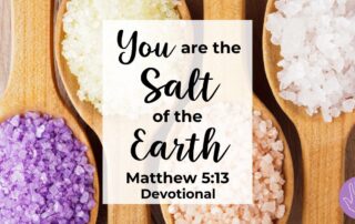 Matthew 5:13 Devotional You are the Salt of the Earth
