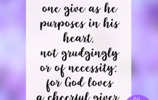 2 Corinthians 9:7 Meaning God loves a cheerful giver