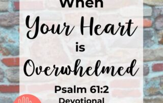 Psalm 61:2 Devotional When My Heart is Overwhelmed
