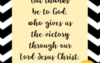 1 Corinthians 15:57 Meaning Victory in Jesus Bible Verse