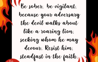 1 Peter 5:8 Meaning Be Sober Devil Prowls Bible Verse
