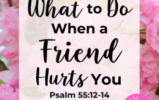 Psalm 55:12-14 Devotional What to Do When a Friend Hurts You