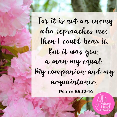 Psalm 55:12-14 Meaning It was not a foe Bible Verse