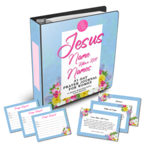 Jesus Name Above All Names Prayer Journal